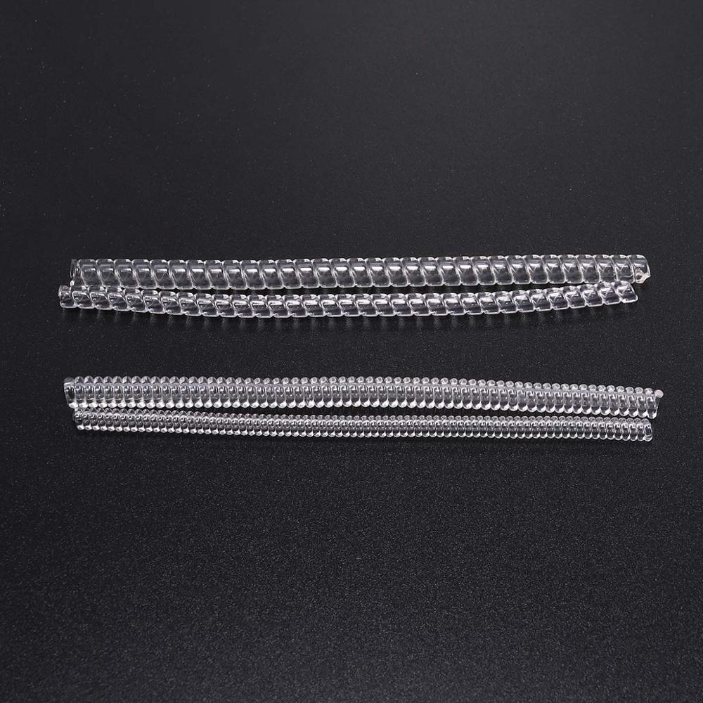 4 unids/lote herramientas de anillo transparente a base de espiral anillo de resorte ajustador de tamaño protector tensor reductor herramienta de redimensionado para joyería