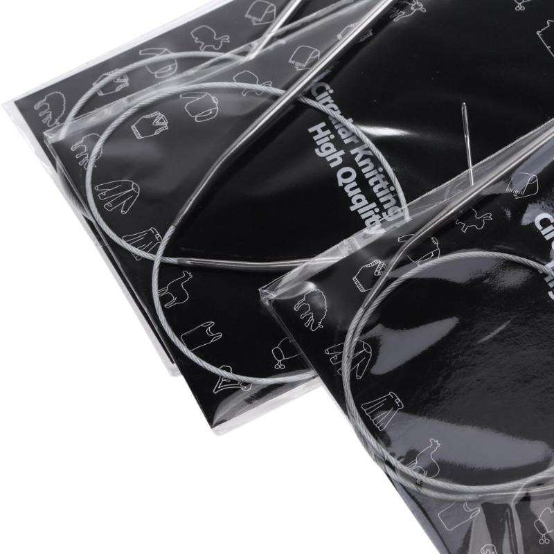 11pcs Stainless Steel Circular Knitting Needles Circular Needles for Knitting Crochet Weaving Pins Needlework Needles