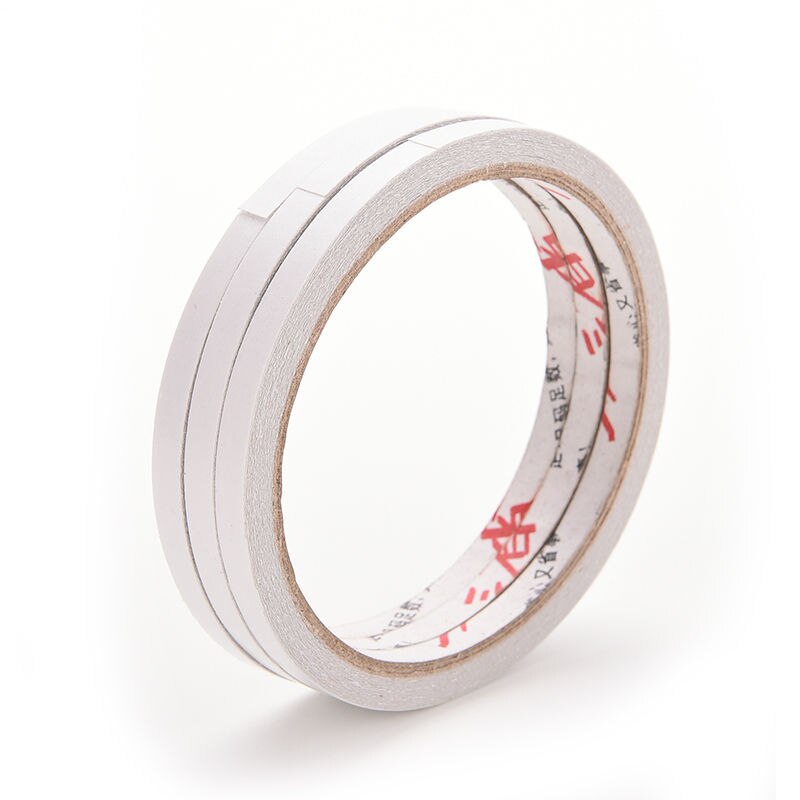2 Rolls/set Double-Sided Tape 6mm Adhesive Tape Strong Sticker for Office School Stationery Supplies Students Good