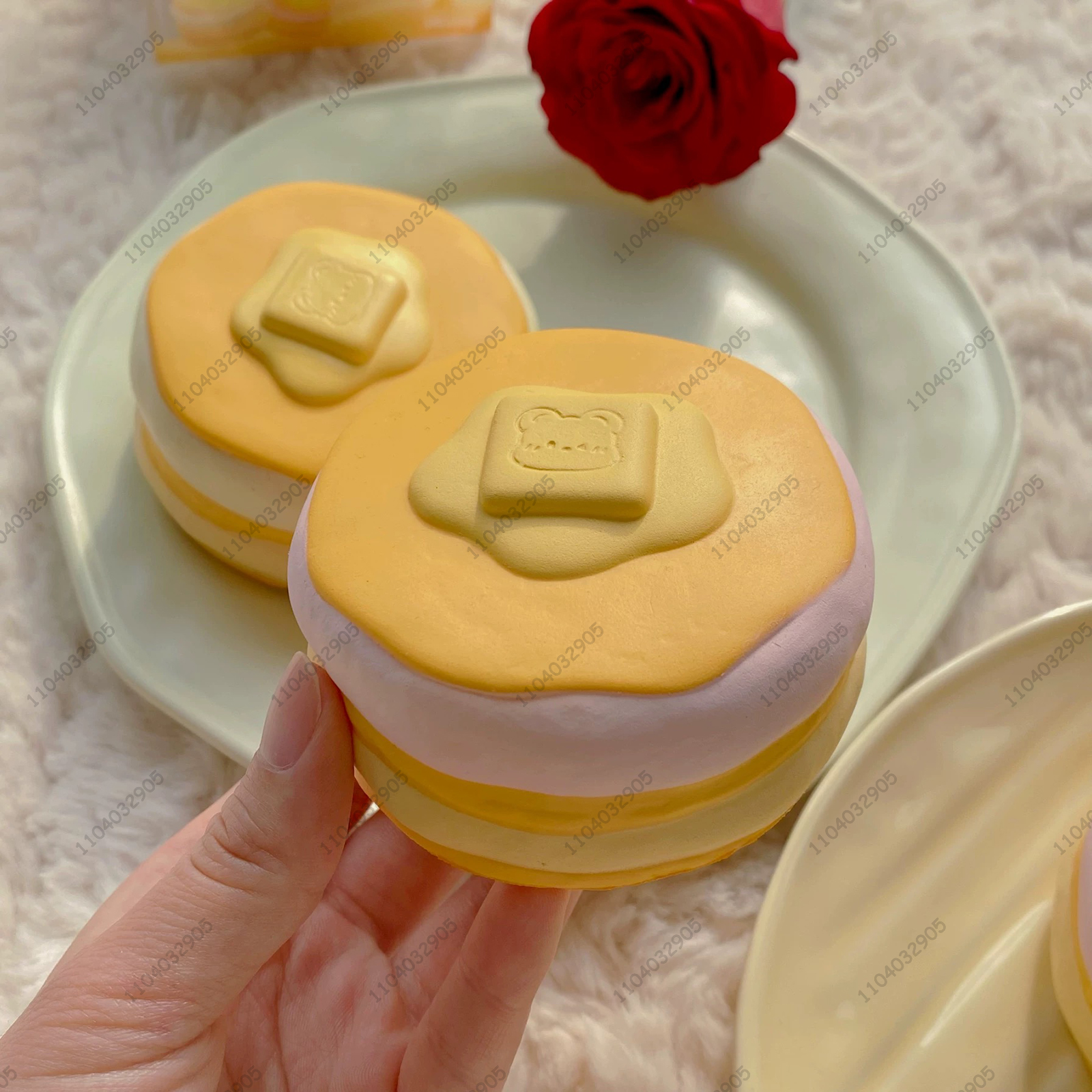 Brood Cake Toast Squishy Langzaam Stijgende Bakkerij Collectie Squishy Langzaam Rebound Squeeze Speelgoed Anti Stress Release Hand Relax Speelgoed: Light Grey