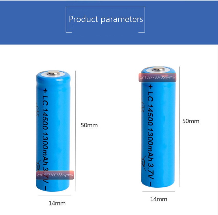 2pc ANLB AA 14500 1300mah 3,7 V lithium-ionen akkus Mit 14500 Batterie Ladegerät