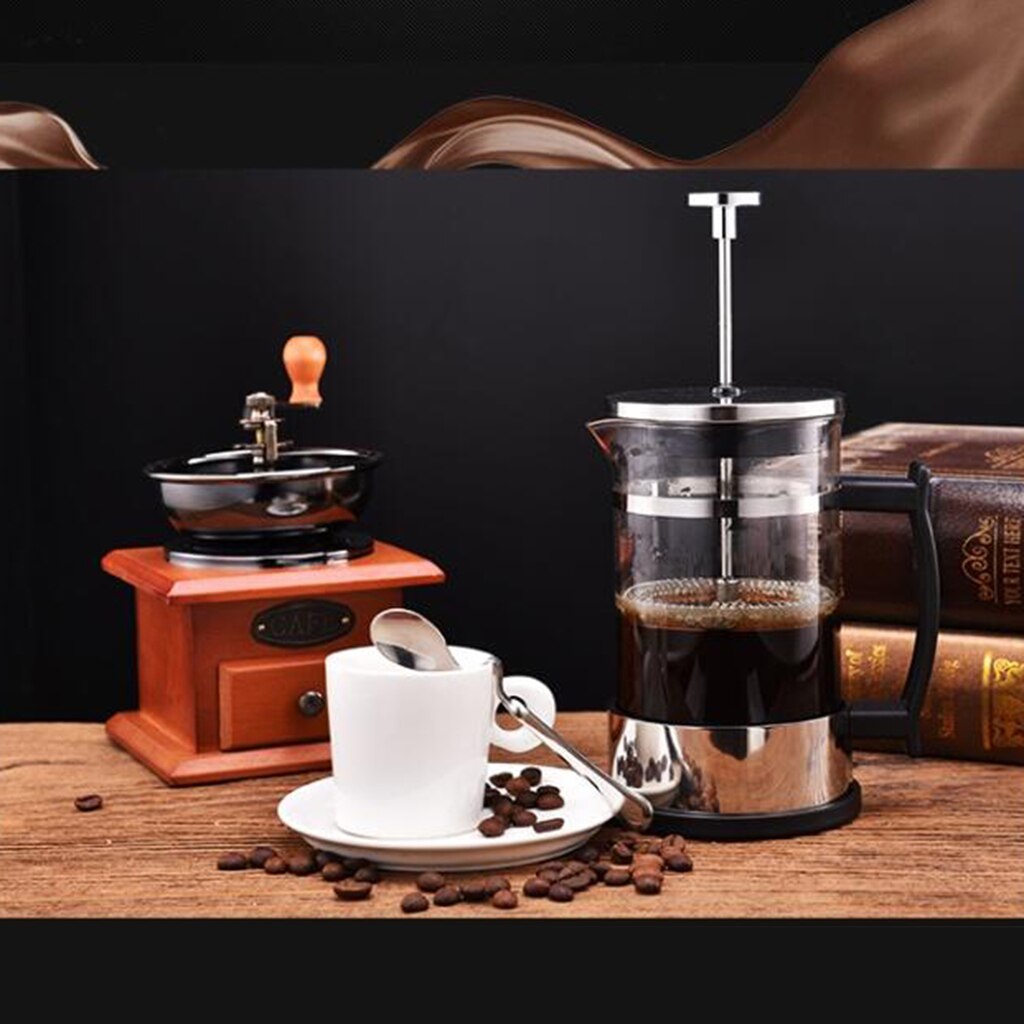Roestvrij stalen Franse pers koffiezetapparaat,Dubbelwandig geïsoleerd koffie- en theefouwers Roestvrij stalen Franse pers koffiezetapparaat,Dubbelwandig geïsoleerd koffie- en theefouwers