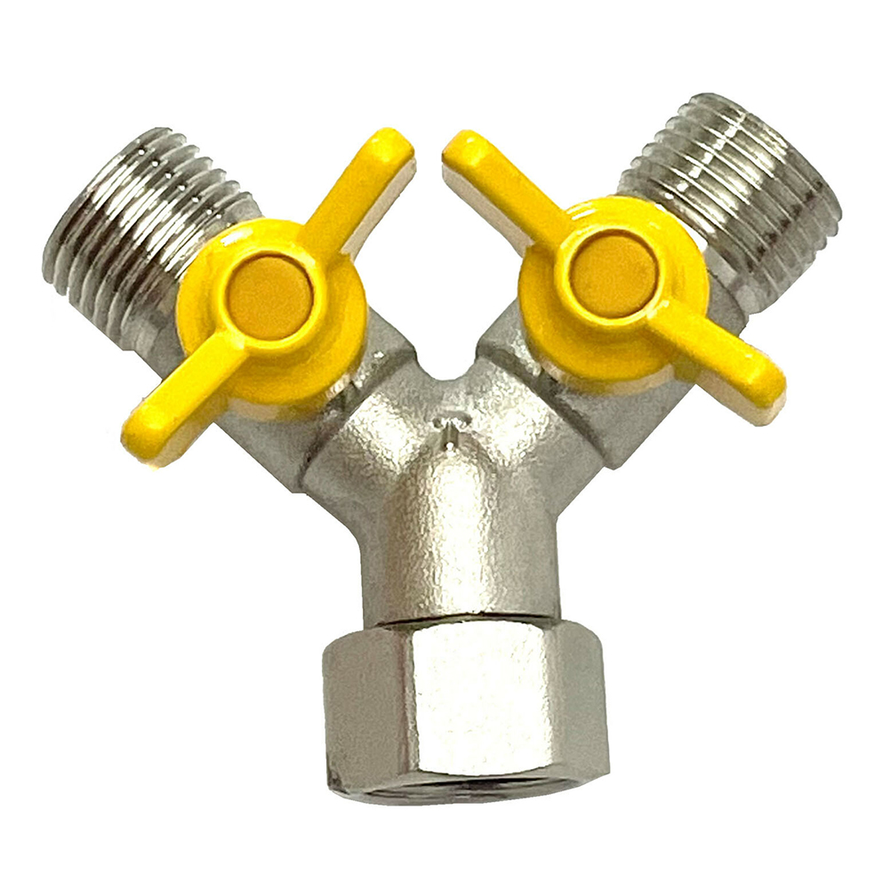 Gasklep Connector Klep Voor Inlaat Slang Multifunctionele Verdeler Dubbele Schakelaar Bal Voor 2 Of 3 Aansluitingen