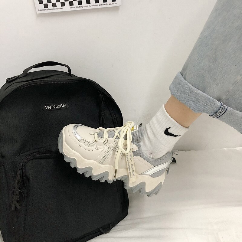 Zapatos deportivos para mujer modelos de explosión otoño nueva rebelde cómodo zapatos deportivos para estudiantes