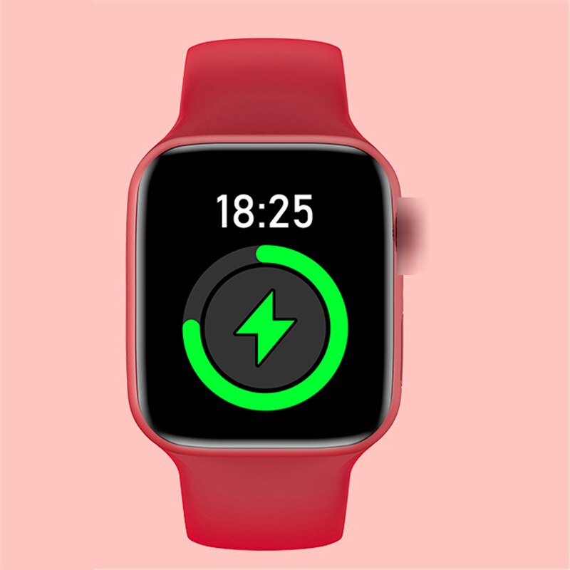 Y60 Bluetooth Smart Klok Touch Hartslag 44Mm Smart Horloge Fitness Tracking Armband Vrouwelijke Klok Smartwatch: Rood