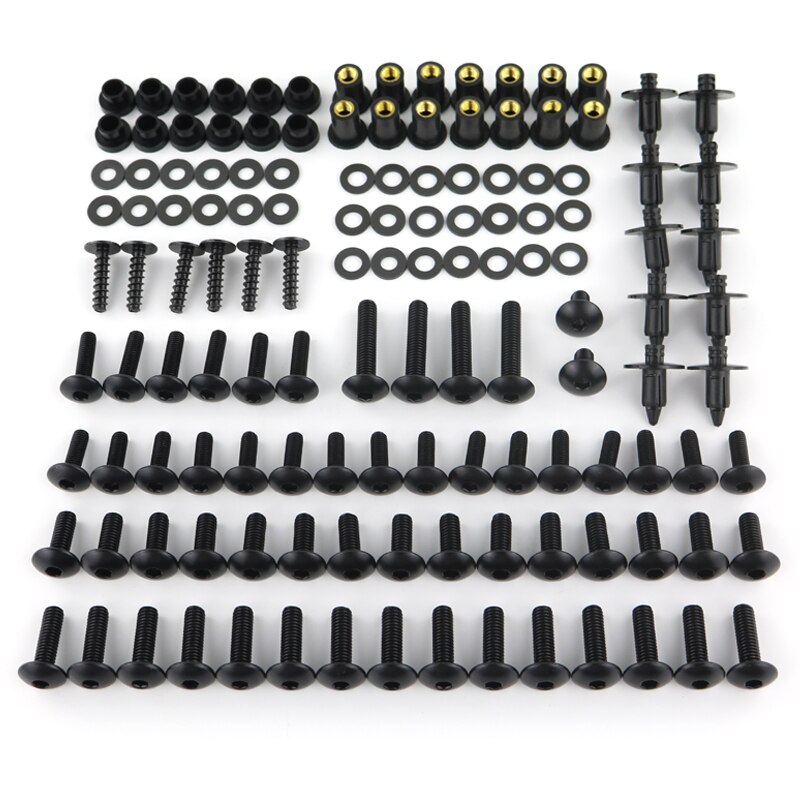 Fit Voor Kawasaki Versys-X 250 300 Versys 650 Versys 1000 Versys1000 Motorfiets Compleet Volledige Kuip Bolt Kit Washer schroeven: Versys100012-18Black