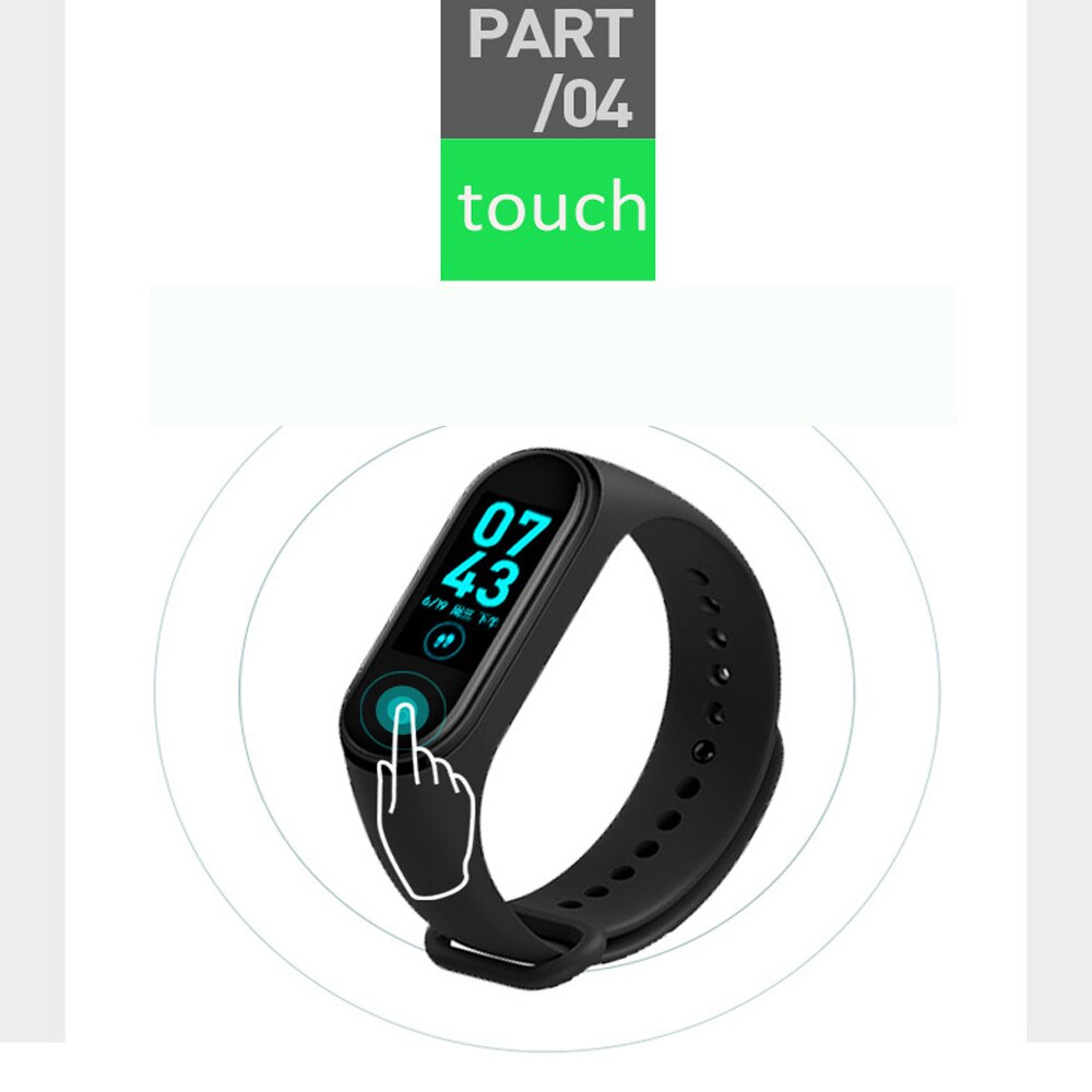 M4 Braccialetto Intelligente Impermeabile Uomini Della Vigilanza di Sport Della Fascia 4 Frequenza Cardiaca Pedometro Monitor Misuratore di Pressione Sanguigna Intelligente Wristband Per XiaoMi IOS