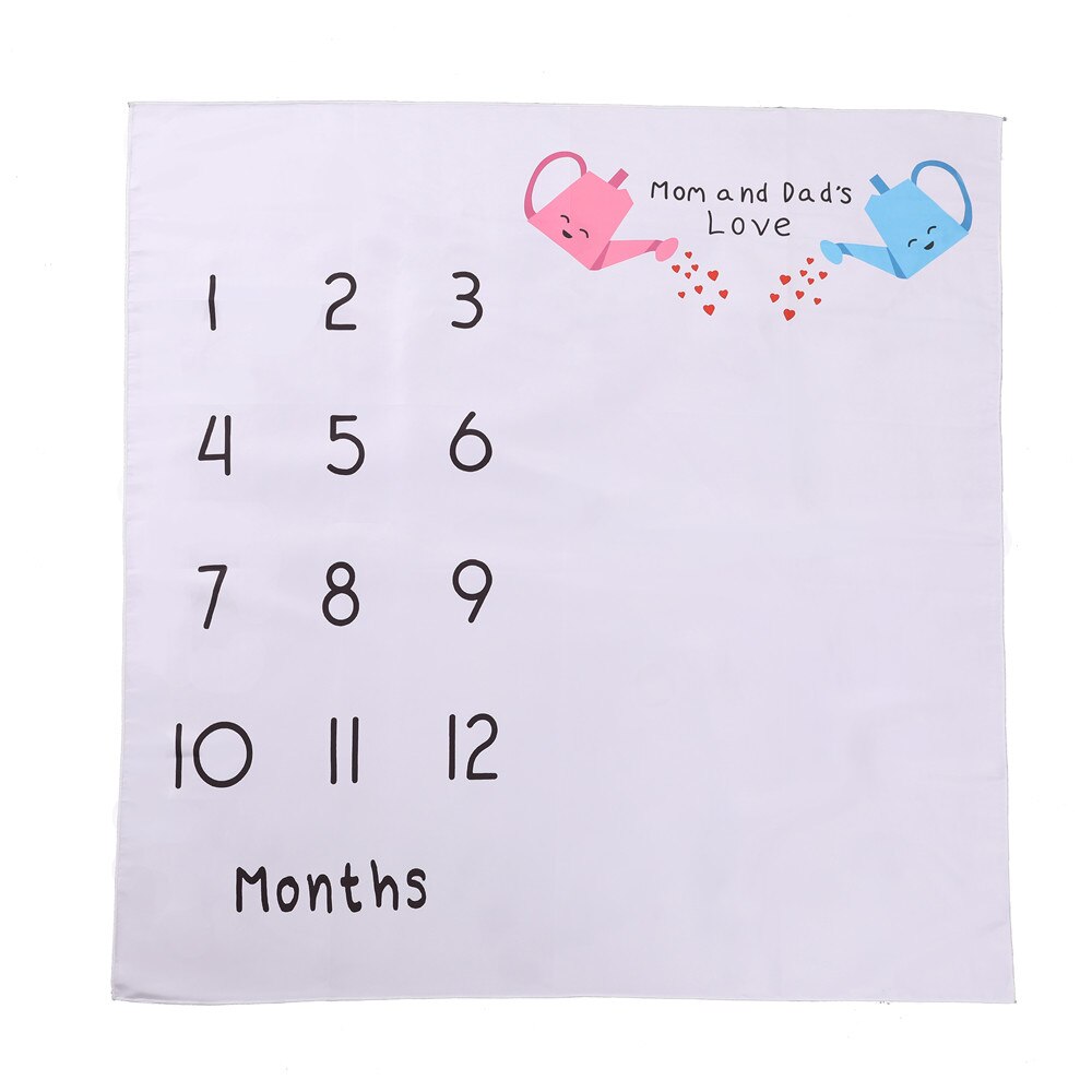 Infantile bébé jalon couverture Photo fille garçon -né photographie bébé mensuel douche couverture croissance arrière-plan accessoires
