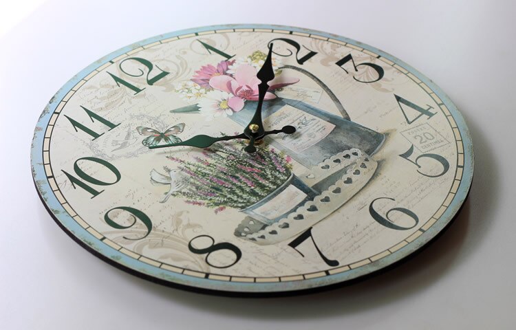 Reloj de pared de madera redondo para decoración – Grandado