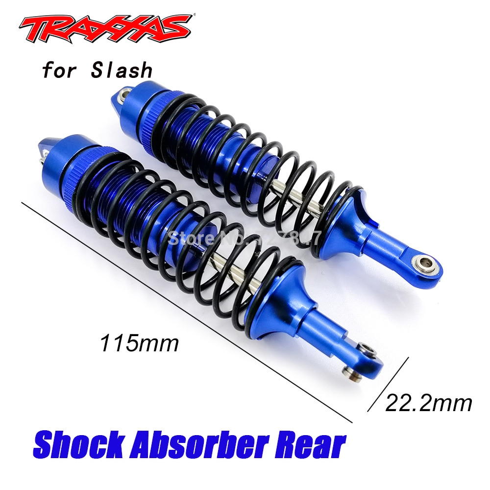 Aluminium Alloy Shock Absorber Assembled Full Metal Big Bore Shocks Front & Rear for Traxxas 1/10 Slash 4x4 RC Car Truck Acc