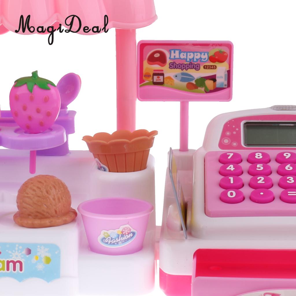 Magideal Top 1Set Simulatie Ijs Winkel Kassa Voor Kids Kinderen Meisjes Pretend Play Speelgoed