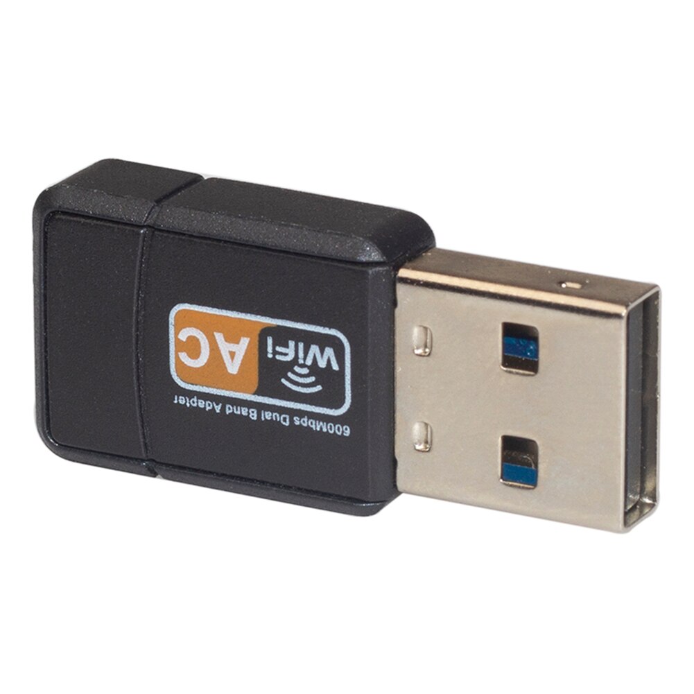 Wireless Ethernet Dongle Receiver USB Stereo Music Wireless Adapter 2.4GHz 5GHz 600Mbps USB WiFi Adapter Dual Band