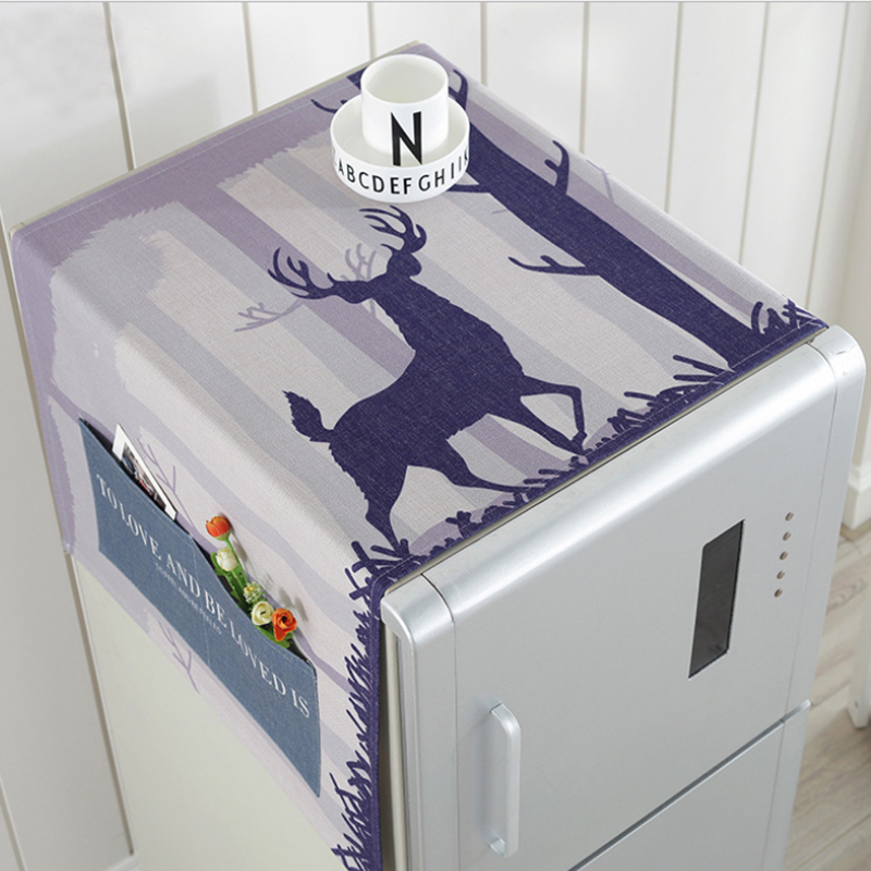 140*55 cm vandtæt køleskabsdæksel med opbevaringspose til tilbehør til køkkenvaskemaskiner