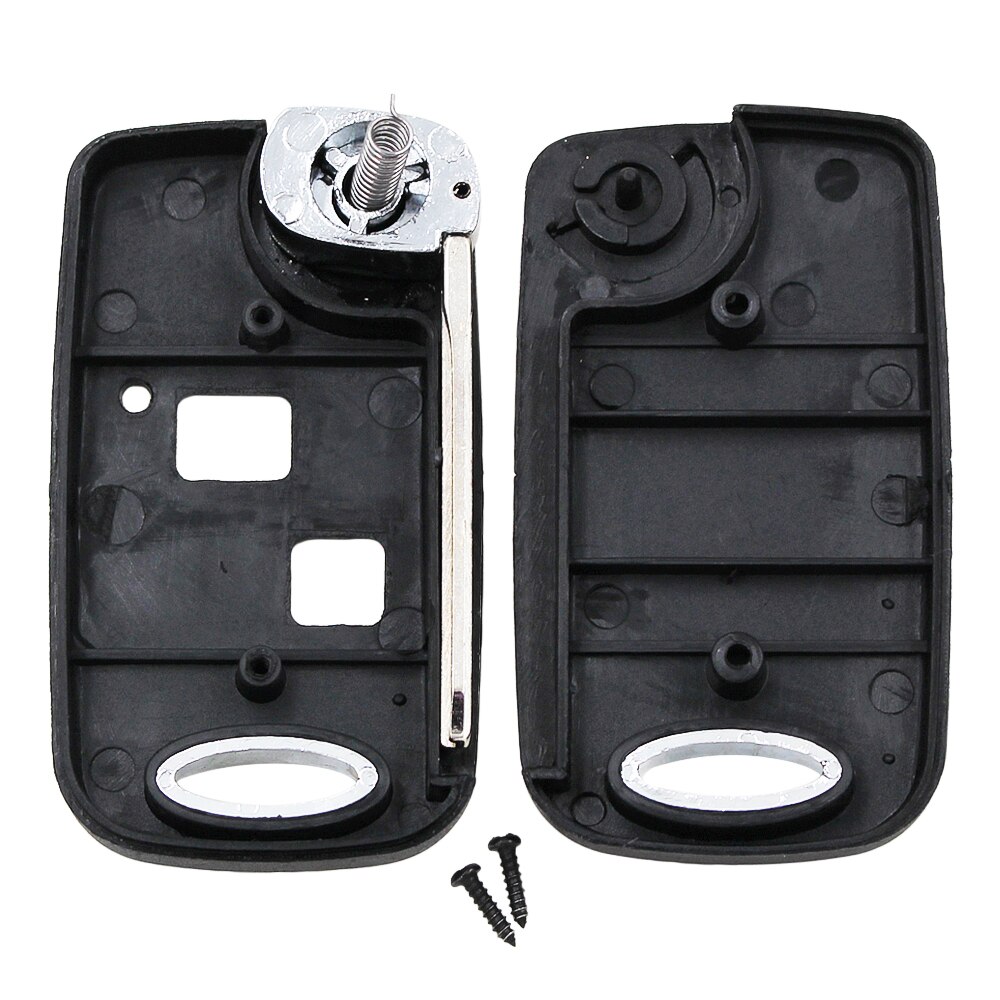2 Button Folding Flip Remote Key Shell Case For Toyota Rav4 Corolla Camry Echo Prado Celica Avensis Tarago TOY43 / TOY47 Blade