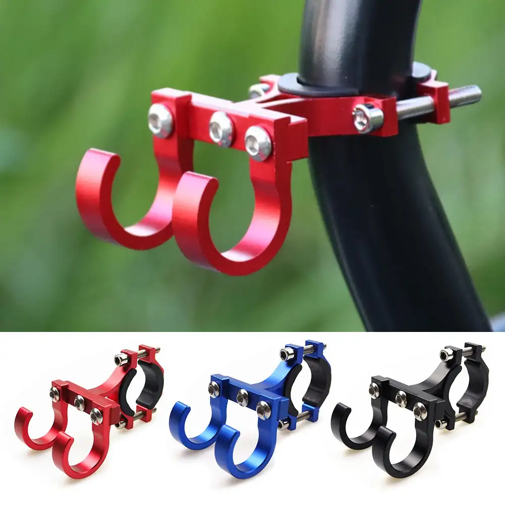 Elektrische Rolle Haken Einfache Fahrrad Regal Rohr Lagerung Aufhänger Schnalle Haken Haken Tragbare Doppel Metall Helm Gestell