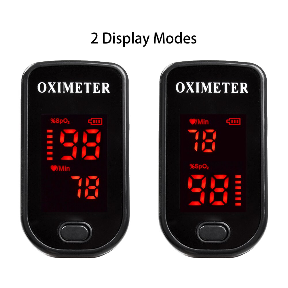 ! Oxímetro de pulso de dedo con el caso oxímetro de pulso de dedo oxímetros de pulso LED saturador Pulsioximetro