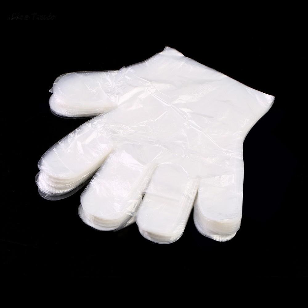 100pcs Plastic Disposable Gloves Restaurant Home Service Catering Hygiene Sanitary Food Handing & Packaging