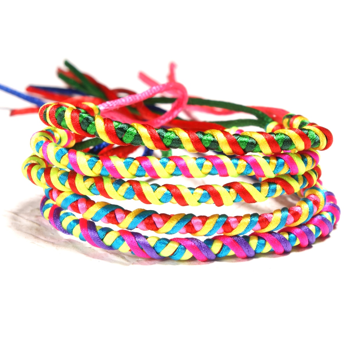 Vriendschapsarmband, mexicaanse handgeweven armband, boho loopband armband, handgemaakte armband, pulsera mexicana tejida: Default Title