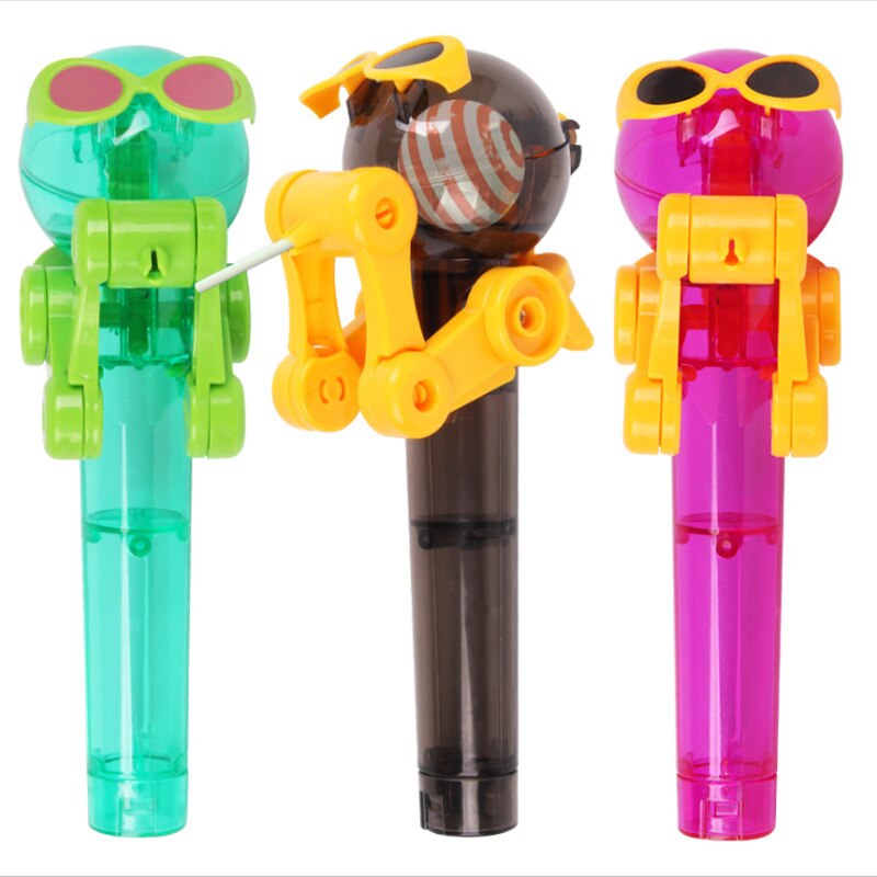 Creatieve Persoonlijkheid Speelgoed Lolly Houder Decompressie Speelgoed Lolly Robot Decompressie Snoep Speelgoed