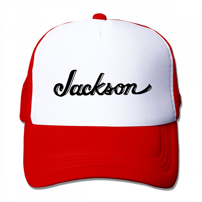 Jackson Guitars Baseball cap men women Trucker Hats adjustable cap: 3-Red