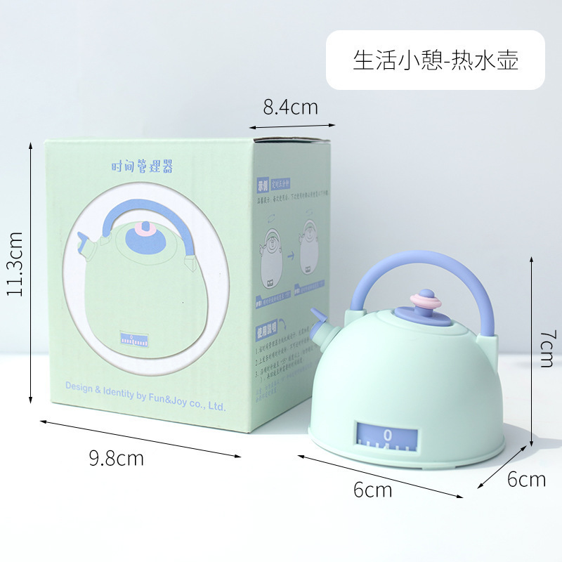 Study Timer Kitchen Timer Mechanical Reminder Student Time Management Timer Set Time Reminder: water pot