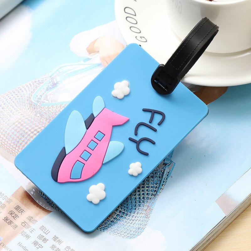 Luggage&bags Accessories Cute Novelty Rubber Funky Travel ID Addres Holder Label Straps Suitcase Luggage Tags: deep blue