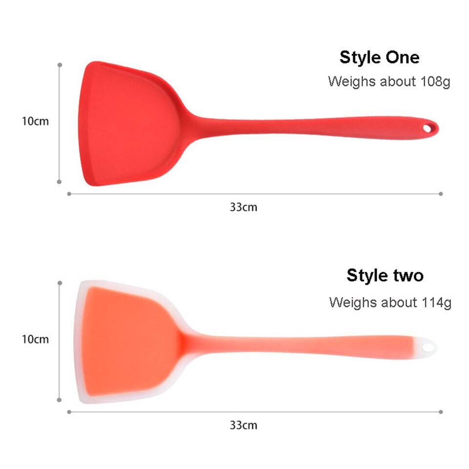 Espátula Flexible de silicona para hornear 600 ° F, de goma antiadherente, resistente al calor, para cocinar en la cocina