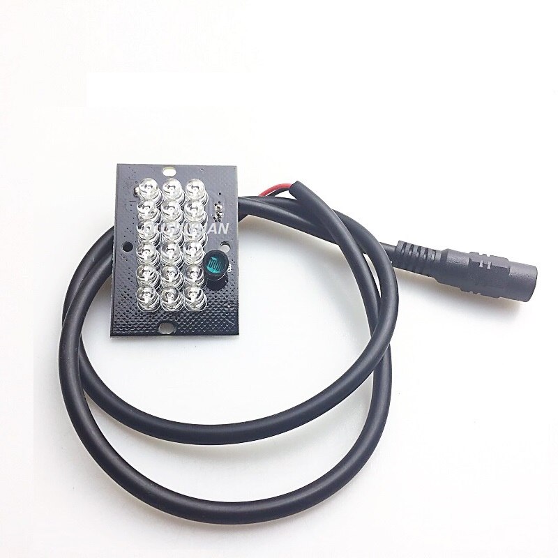 Projecteur IR Infrarouge 15 LED 850nm - Portée 100m, 12V, Pour Caméra CCTV