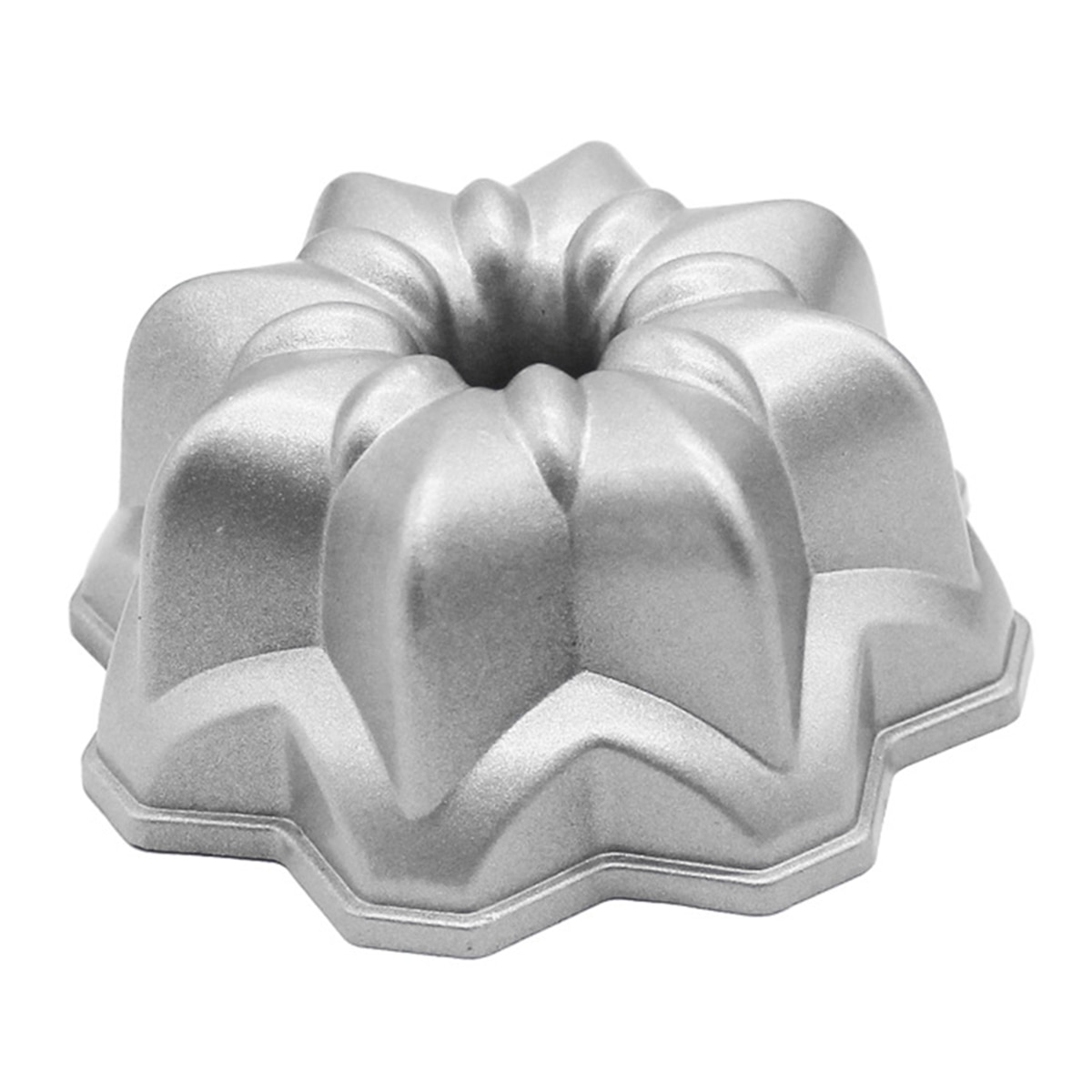 4Inch Cake Pan Niet-klevende Gegoten Aluminium Cakevorm Bloem Vormige Bakvormen Lelie Bloem Vormige , maatregelen 11x11x4.6cm