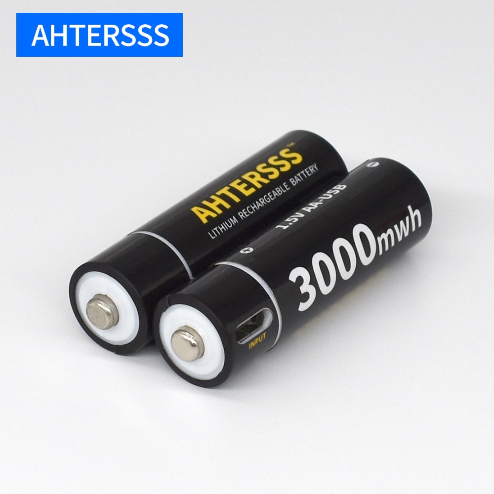 1.5v AA rechargeable battery USB aa lithium battery 2A 3000mwh smart usb charging