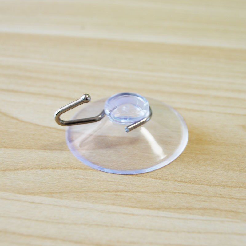10 Windows Transparent Suction Cup Suction Cup Hook Clothes Jacket Metal Hook