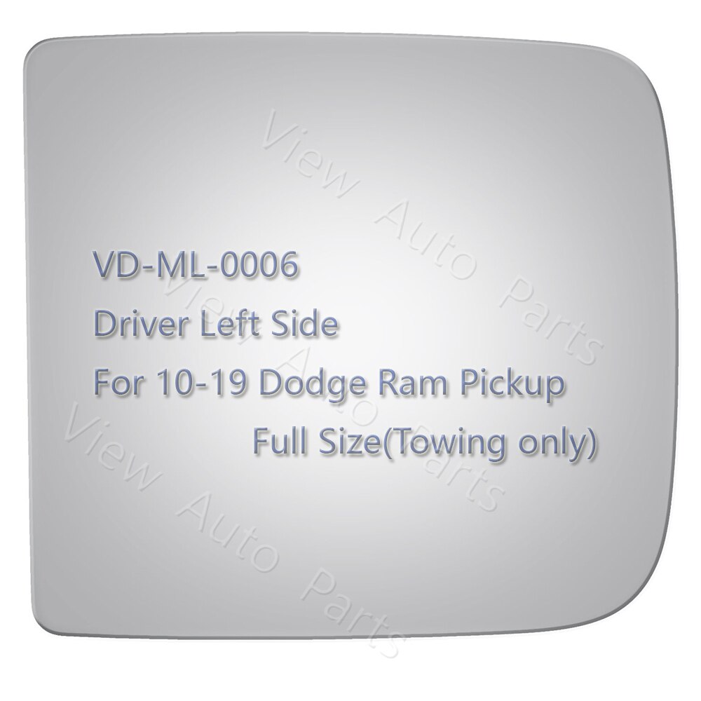 For Dodge Ram Rear View mirror Glass Dodge Ram 1500 2500 3500 700 Upper Towing Side Mirror Glass Driver Left Side