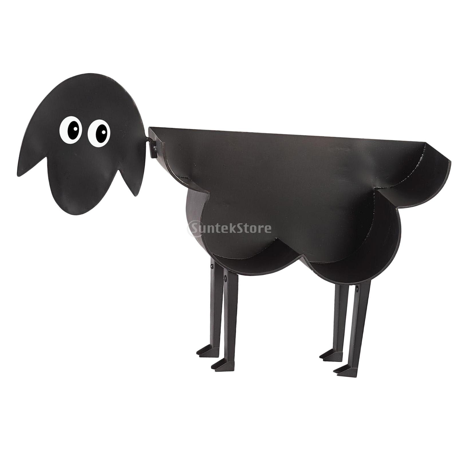 Novelty Toilet Paper Roll Holder Iron Wall Mounted or Free Standing Bathroom Indoor Bath Room Loo Roll Holder Kitchen Supply: Sheep 3