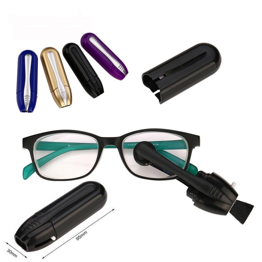 Glasses cleaning brush Cleaner Best Mini Sun Glasses Eyeglass Microfiber Brush Cleaner Tool Clean Brush detailing brush