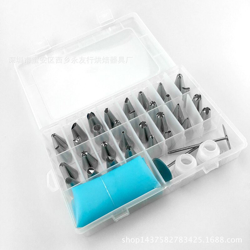 38 kpl venäläinen leivonnainen pussi ruostumaton teräs tee itse suutinsarja kuorrutus putket leivonnaiset kakku jälkiruoka leivonta koristeet