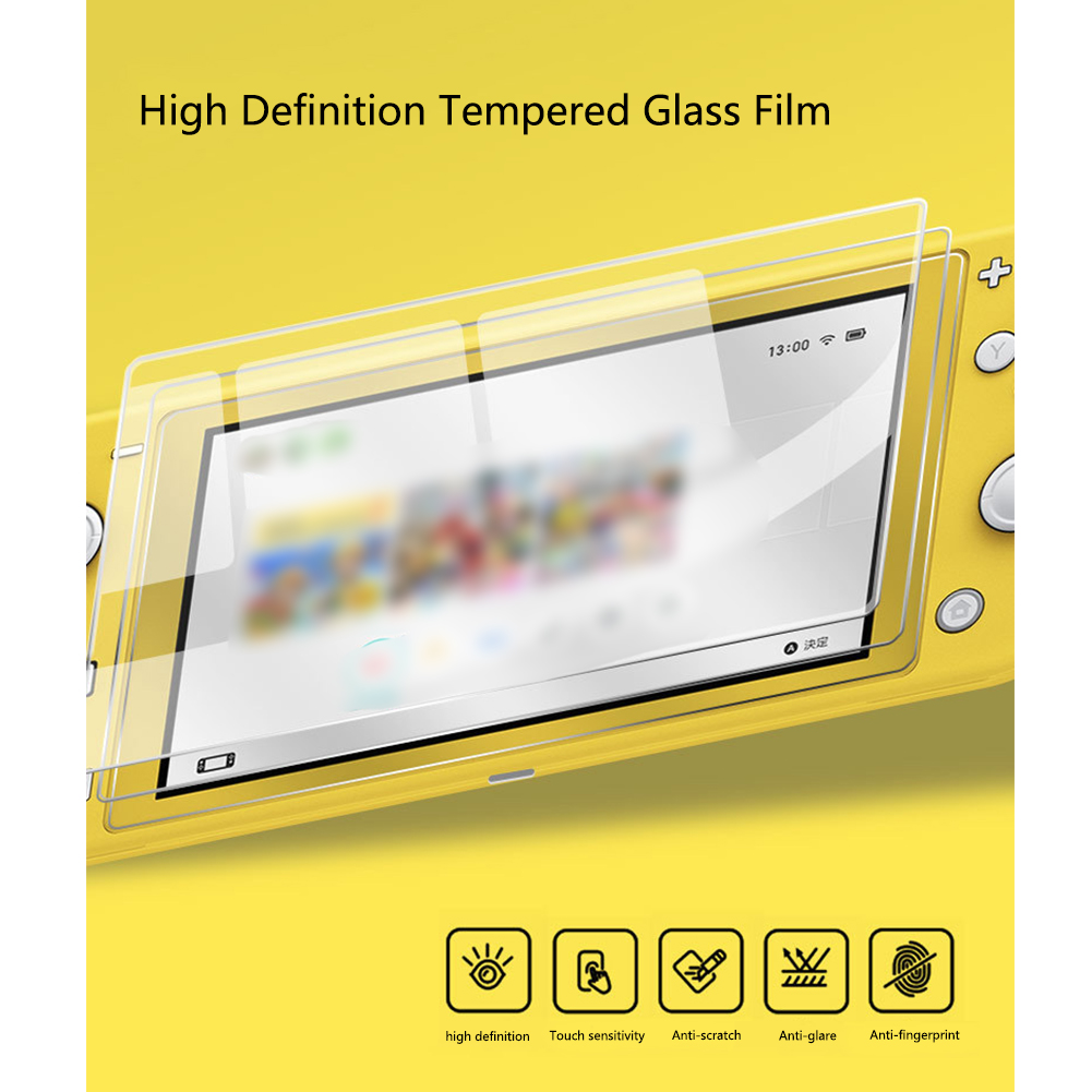 Vingerafdruk Proof Bubble Gratis Anti Kras Screen Protector Game Machine HD Clear Installeren Gehard Glas Voor Schakelaar Lite