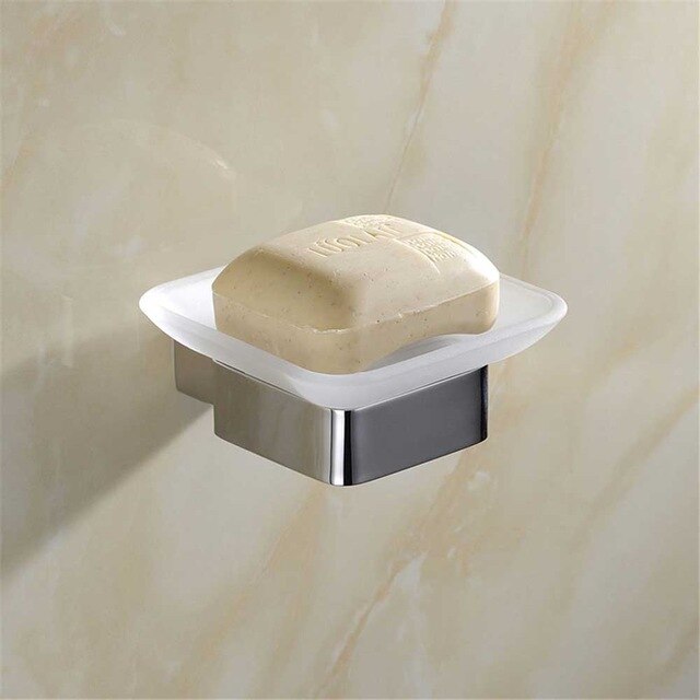 Set de accesorios de baño, toallero de acero inoxidable con soporte para Set de accesorios de baño, toallero, toallero y toallero de plata cepillada Sus 304: A10