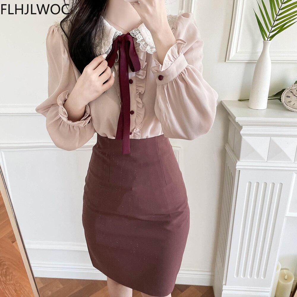 frauen Nette oben Adrette Jahrgang Japan schick Korea Einreiher Geschmack Elegante Formale Hemden Blusen Rosa Weiß