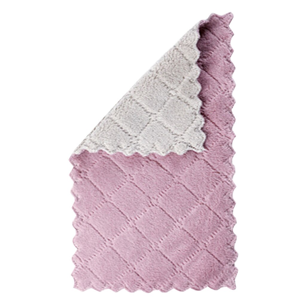 ! Chiffon antiadhésif en microfibre absorbant à Double couche, 1/2/5/10 pièces, serviette de nettoyage domestique, huile, outil de cuisine: 03 / 10PCS
