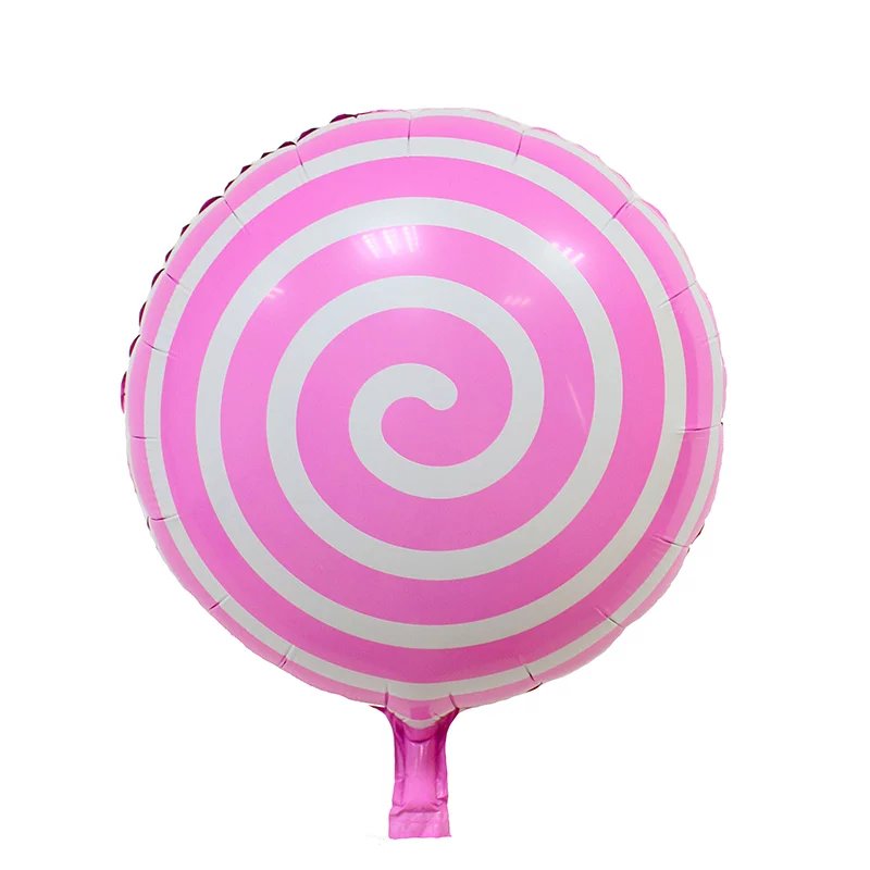 18 tommer runde slikkepinde folie balloner tillykke med fødselsdagen bryllup dekorationer glober forsyninger luftballoner oppusteligt legetøj