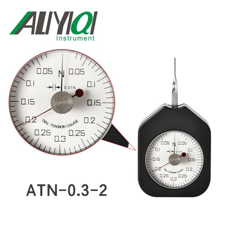 0.3N Wijzerplaat Spanningsmeter Tensionmeter Dubbele Pointers (ATN-0.3-2)Tensiometro