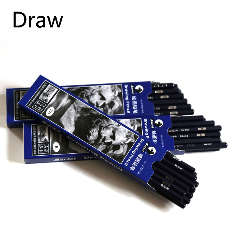 Matite per schizzi professionali disegno HB 2H B 2B 3B 4B 5B 6B 7B 8B 10B 12B 14B matite di cancelleria per arte a carbone morbido medio duro