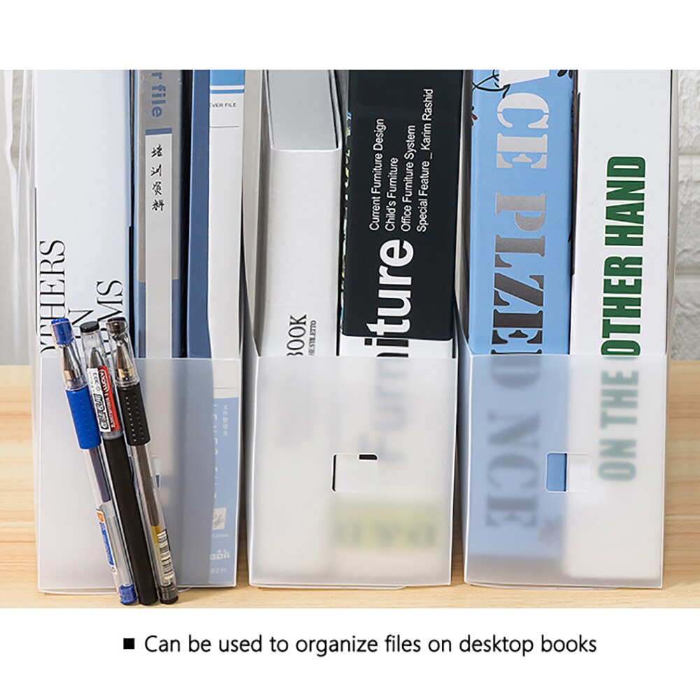 2/3/5Pcs Magazine Book Rack Document Tray Plastic File Holder Table Storage File Organizer Office Supplies Stationery Box
