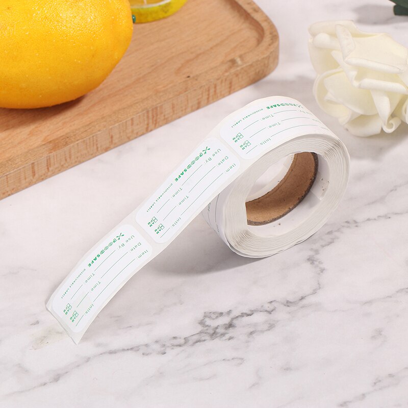 150pcs/roll Kitchen Stickers Refrigerator Freezer Food Storage Date Content Labels for Container Bag Jar Packing