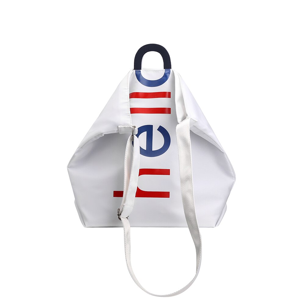 Casual tote letter vrouw crossbody rits zachte schoudertas veelzijdige portemonnees en handtassen vrouwen bolsa feminina: Wit