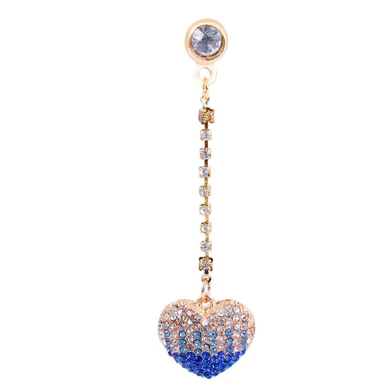 1 Pc lega Love Heart Phone Plug Cover spina protettiva antipolvere: Blue