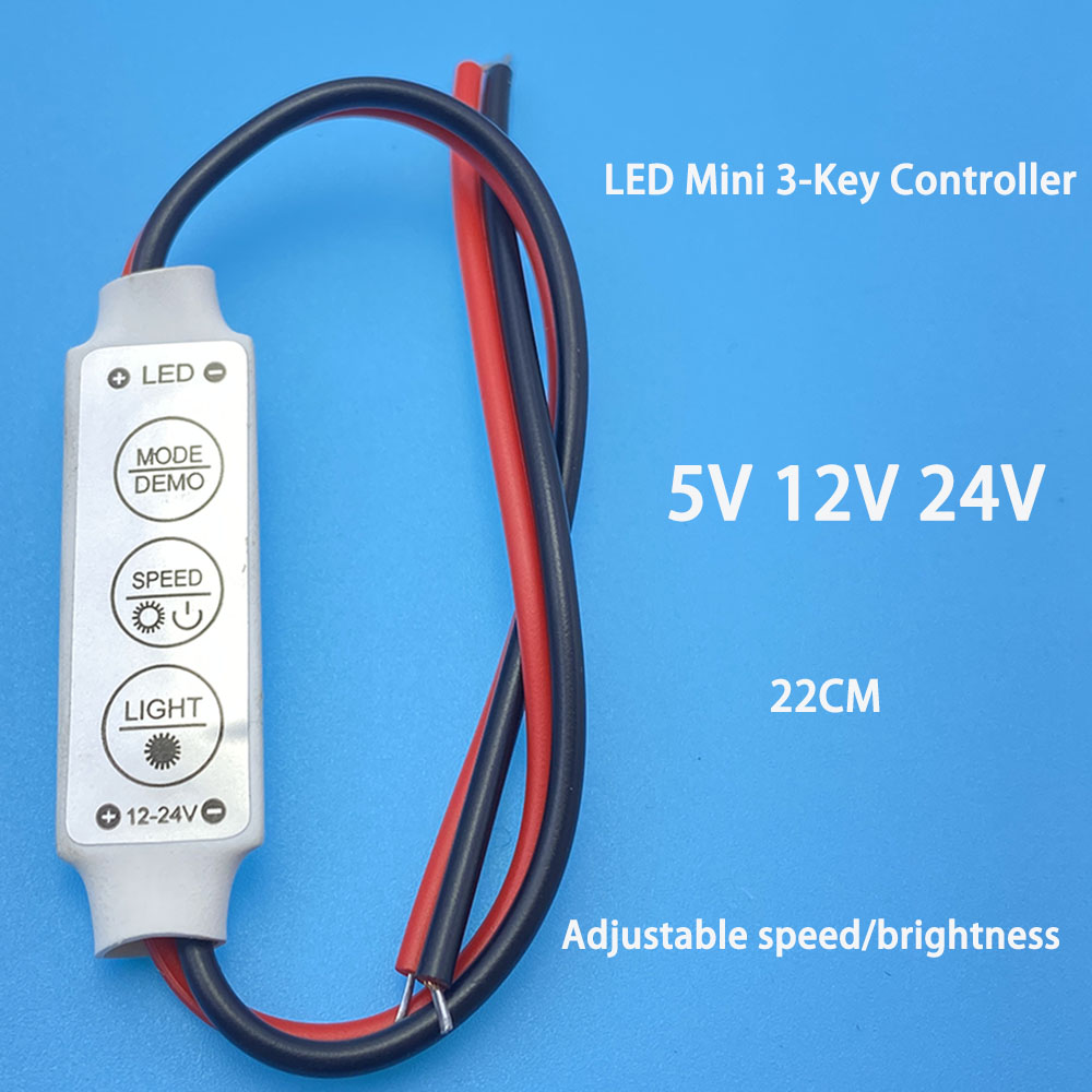 10/5 Stücke Mini 12 V LED-Licht Dimmen 3 Tasten Controller Dimmer Fahrer und Schalter 3528 5050 5630 Neueste Steuerung Led-streifen Licht
