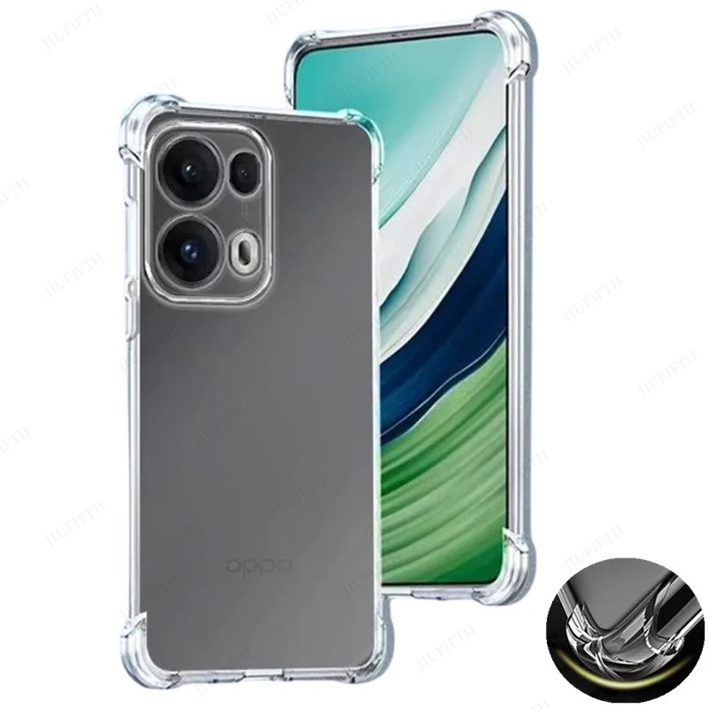 Four-Corners Shockproof TPU Case For OPPO Reno 13 Pro 5G Reno13 F FS 13F 13FS Cases Protective Cover Transparent Fundas Coque
