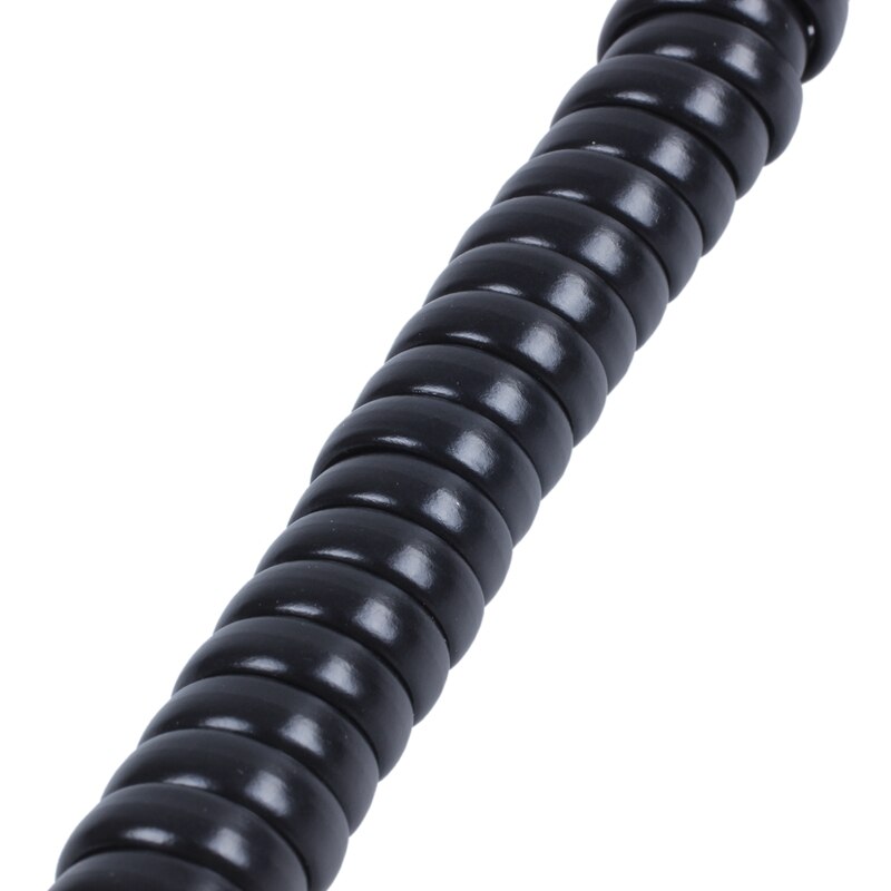 Replacement RJ9 4P4C Plug Coiled Stretchy Telephone Handsets Cable Line Black