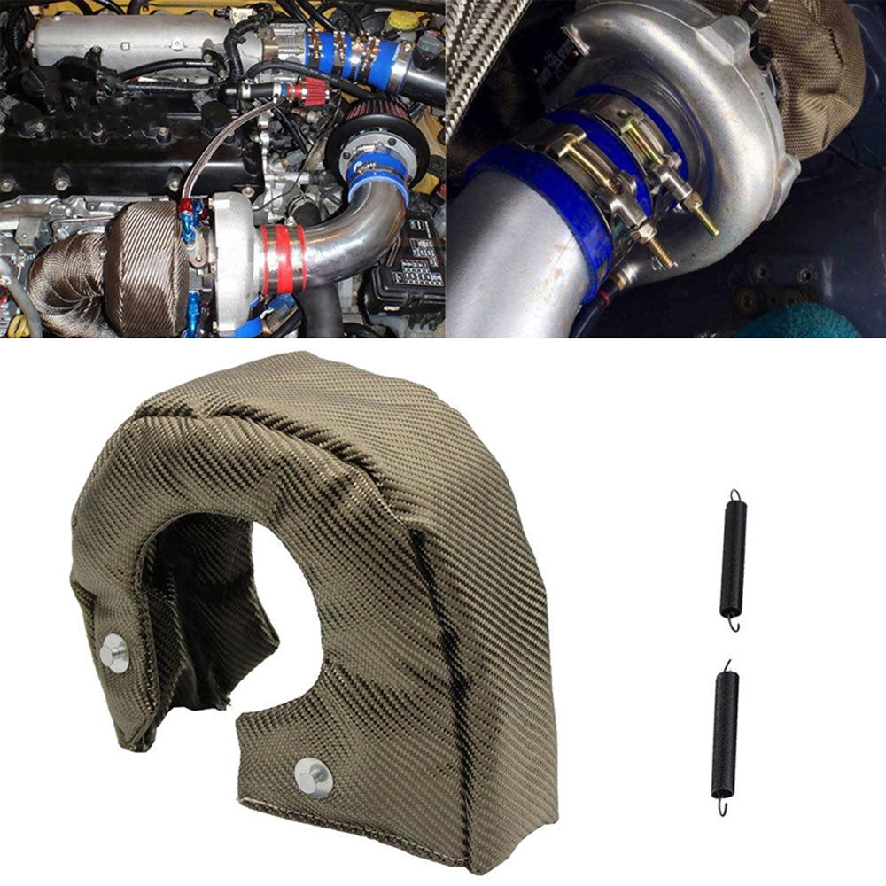 Turbo Cover Car T2 T3 T4 T6 Turbo Charger Heat Shield Cover 100% Titanium Turbine Cap Protection Wrap Racing Accessories